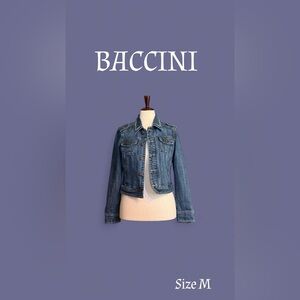 Baccini Classic Blue Jean Jacket - Size M